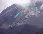 Flujo Piroclástico del Volcán Arenal  (16 de Junio de 2009)